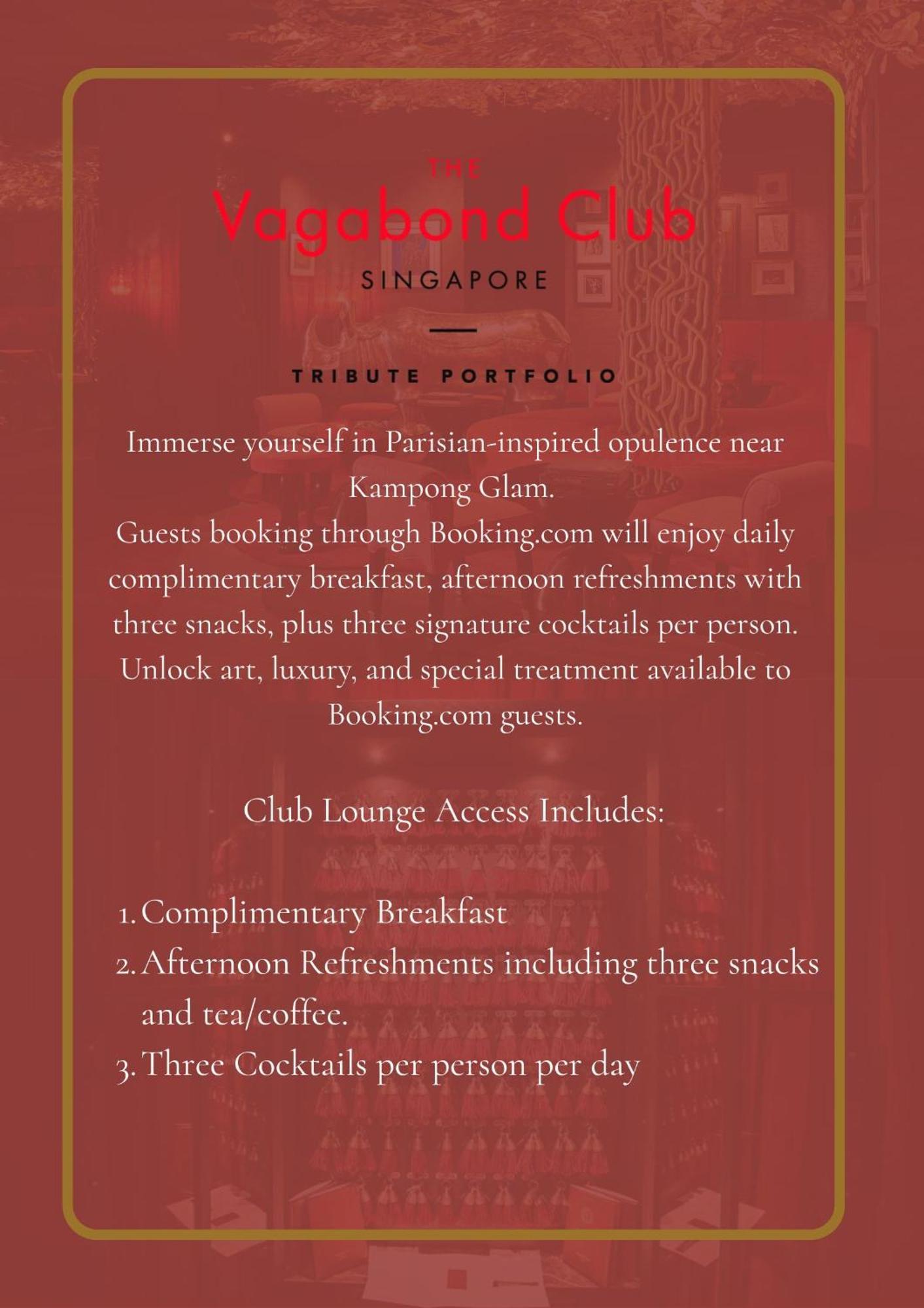 The Vagabond Club, A Tribute Portfolio Hotel Singapur Zewnętrze zdjęcie